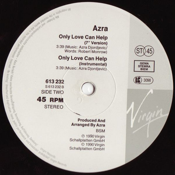 Azra (2) : Only Love Can Help (12")