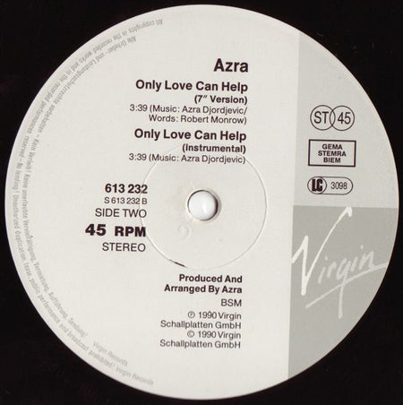 Azra (2) : Only Love Can Help (12")