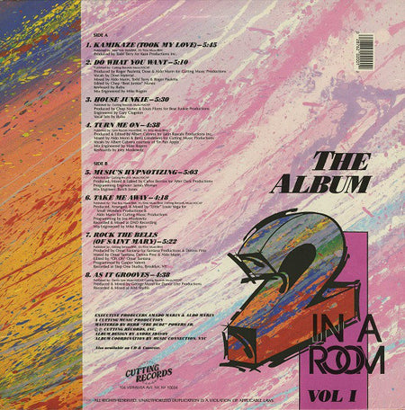 2 In A Room : The Album Vol. 1 (LP, Album, Promo)
