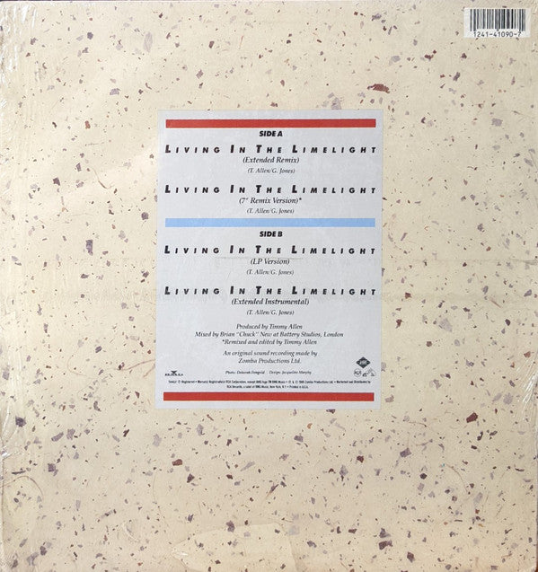 Glenn Jones : Living In The Limelight (12")