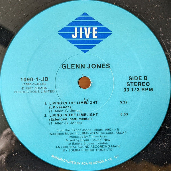 Glenn Jones : Living In The Limelight (12")