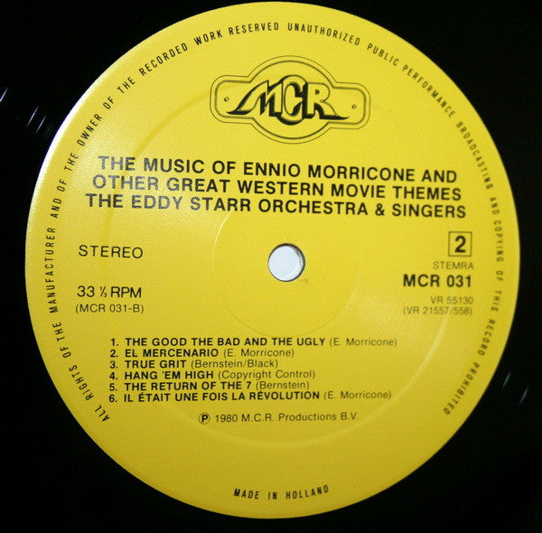 The Eddy Starr Orchestra & Singers : Once Upon A Time In The West (The Music Of Ennio Morricone, And Other Great Western Movie Themes) (2xLP, Comp, Gat)