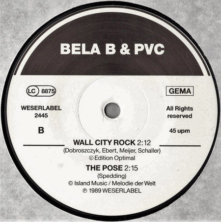 Bela B. & PVC (5) : Pogo Dancing (12", Maxi)