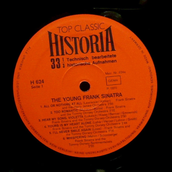 Frank Sinatra : The Young Frank Sinatra (LP, Comp)