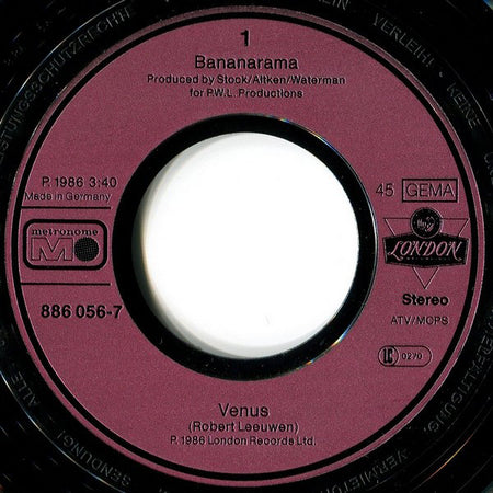 Bananarama : Venus (7", Single)