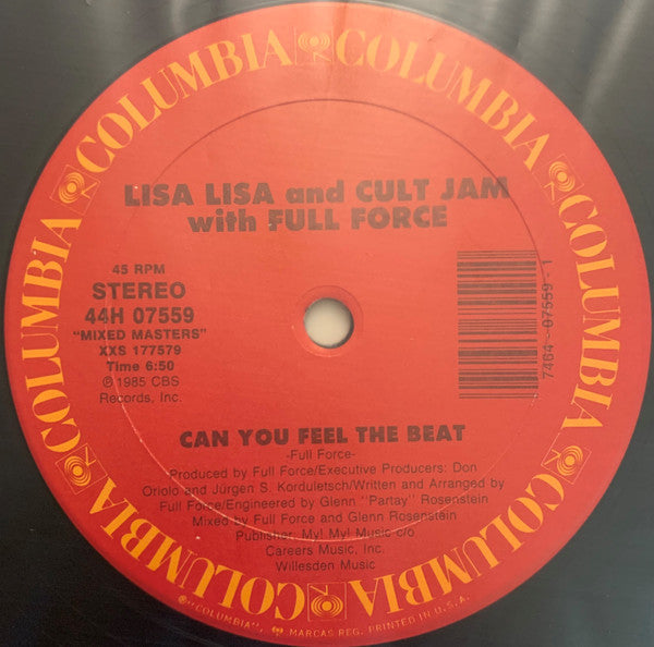 Lisa Lisa & Cult Jam With Full Force : I Wonder If I Take You Home / Can You Feel The Beat (12")