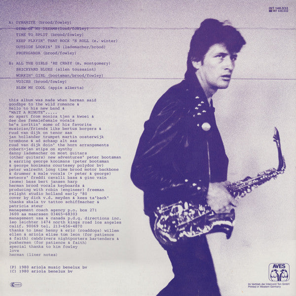 Herman Brood : Wait A Minute... (LP, Album)