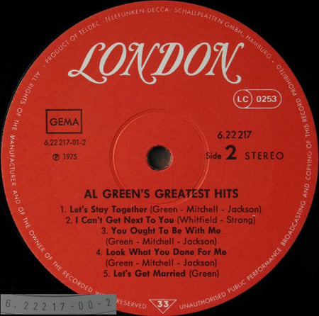 Al Green : Greatest Hits (LP, Comp, RE)