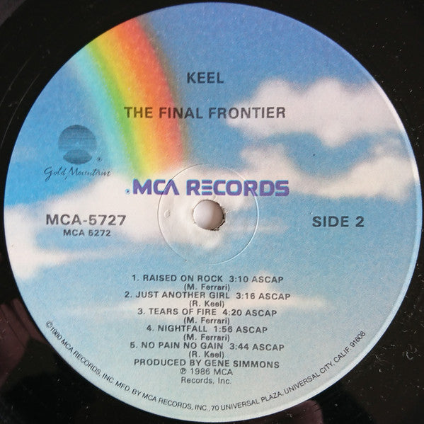 Keel : The Final Frontier (LP, Album, Glo)