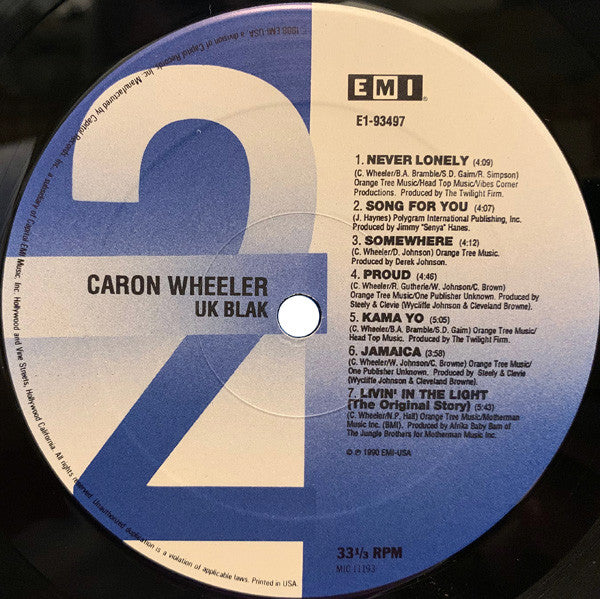 Caron Wheeler : UK Blak (LP, Album)