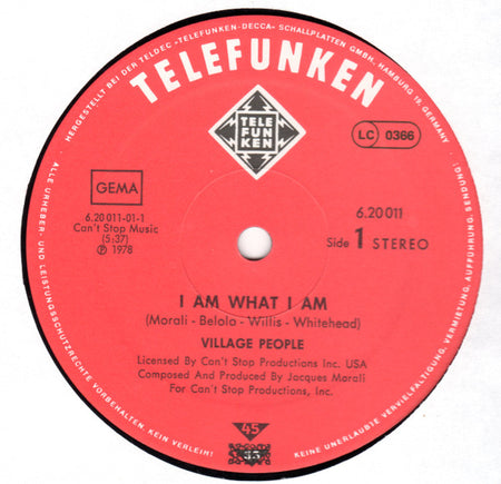 Village People : I Am What I Am  (12")
