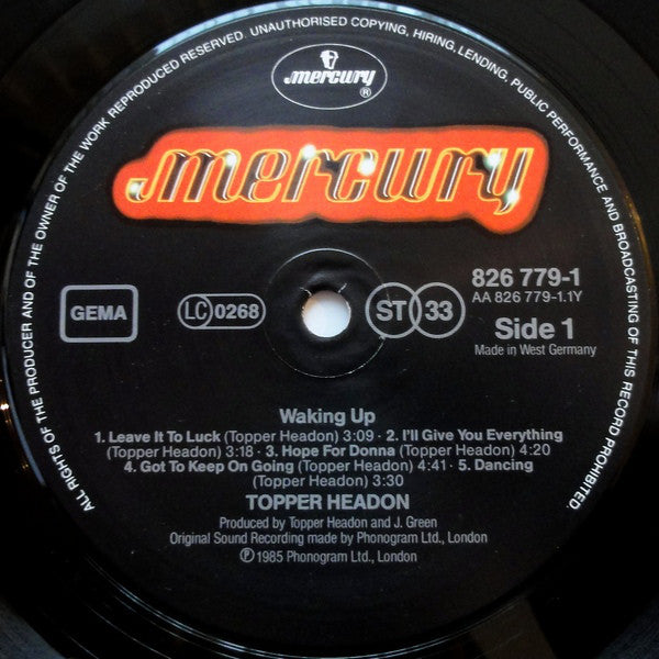 Topper Headon : Waking Up (LP, Album)