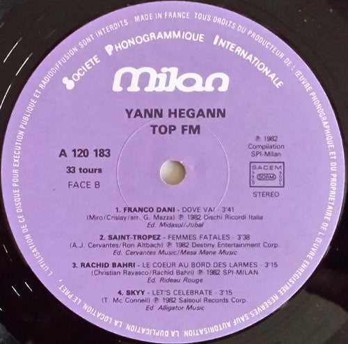Yann Hegann : Top FM (LP, Comp, Mixed)