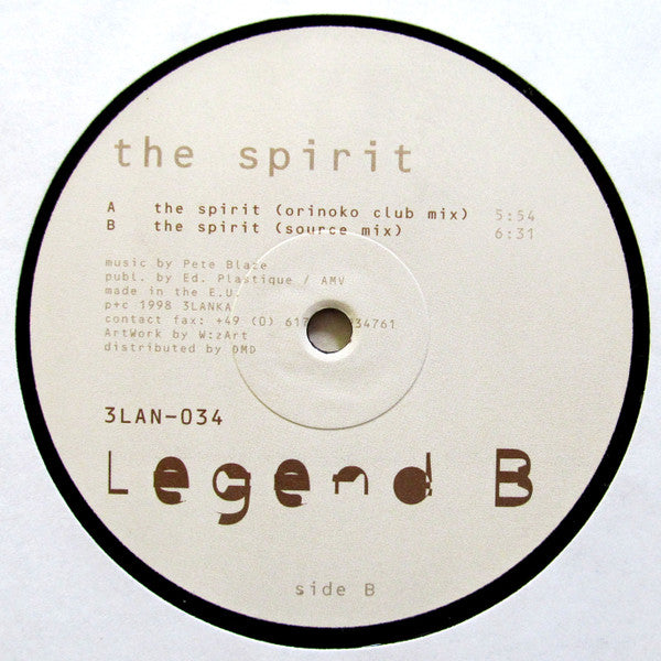 Legend B : The Spirit (12")