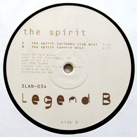 Legend B : The Spirit (12")