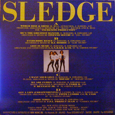 Sister Sledge : All New Full Length Mixes (2x12", Ltd)