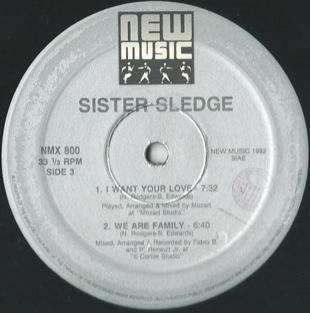 Sister Sledge : All New Full Length Mixes (2x12", Ltd)