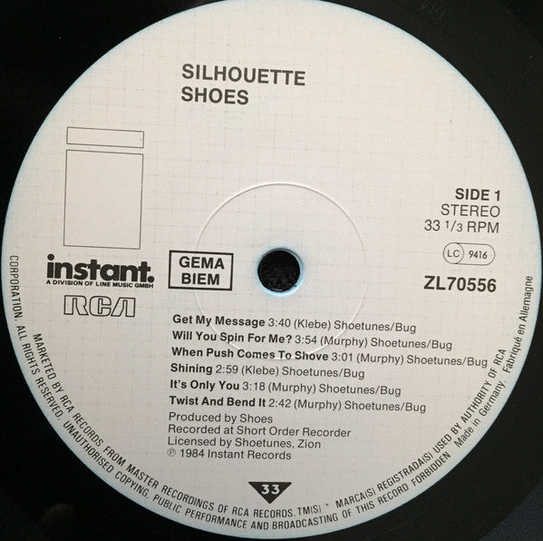 Shoes : Silhouette (LP, Album)