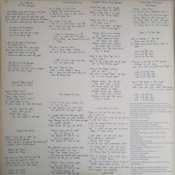 Charlie Bleak : Let Me In (LP, Album)