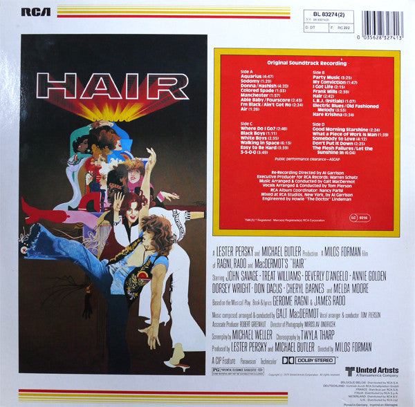 Galt MacDermot : Hair (Original Soundtrack Recording) (2xLP, Album, RE, RP)
