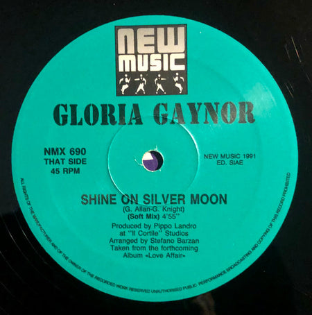 Gloria Gaynor : Can't Take My Eyes Off You / Shine On Silver Moon (12")