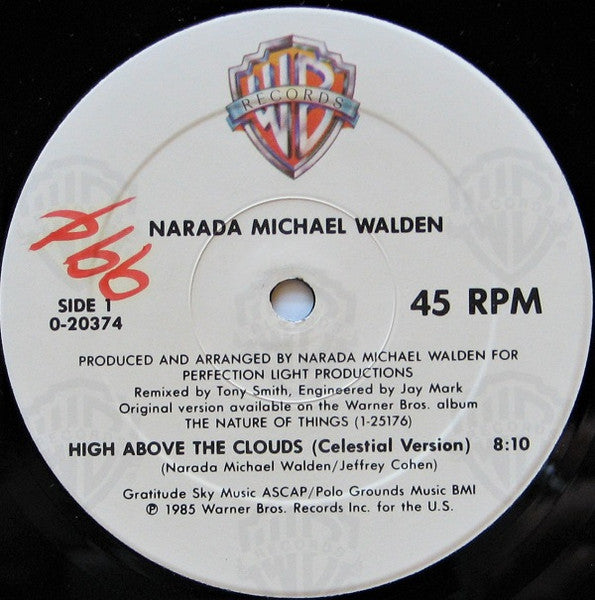 Narada Michael Walden : High Above The Clouds (12", Maxi, Spe)
