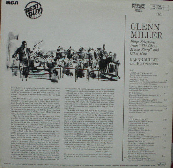 Glenn Miller : Glenn Miller's Original Recordings (LP, Album, RE)