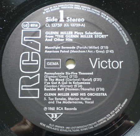 Glenn Miller : Glenn Miller's Original Recordings (LP, Album, RE)