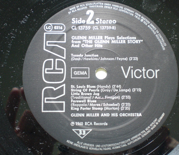 Glenn Miller : Glenn Miller's Original Recordings (LP, Album, RE)