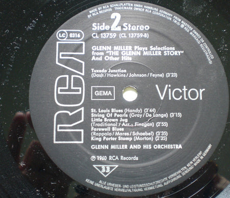 Glenn Miller : Glenn Miller's Original Recordings (LP, Album, RE)
