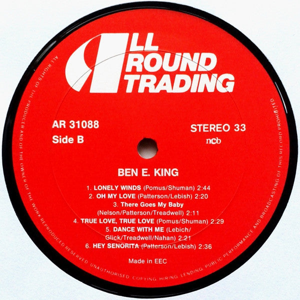 Ben E. King + The Drifters : Stand By Me (LP, Comp, Red)