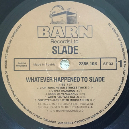 Slade : Whatever Happened To Slade (LP, Album)