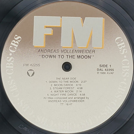 Andreas Vollenweider : Down To The Moon (LP, Album, Car)