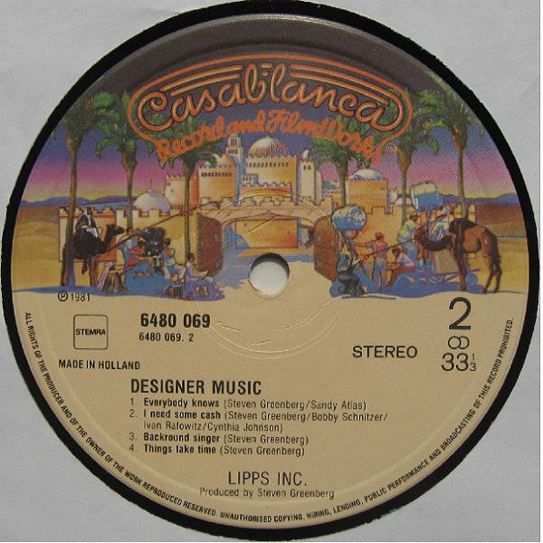 Lipps, Inc. : Designer Music (LP, Album)