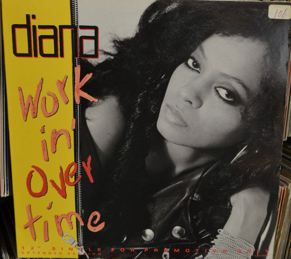 Diana Ross : Workin' Overtime (12", Single, Promo)