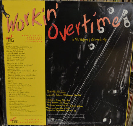 Diana Ross : Workin' Overtime (12", Single, Promo)