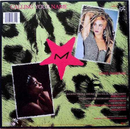 Marilyn : Calling Your Name (12", Maxi)