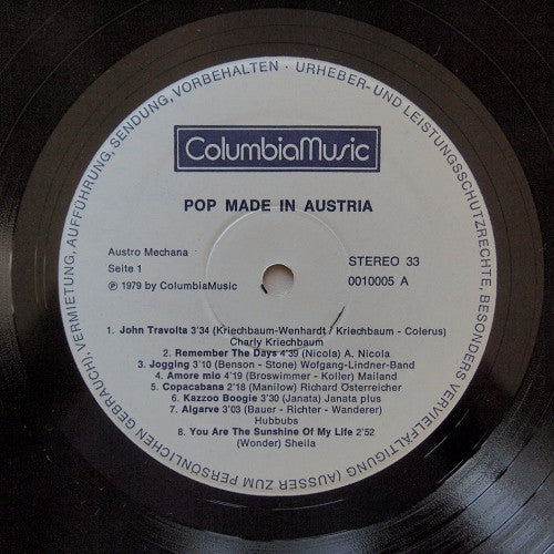 Various : Pop Made In Austria (LP, Comp)