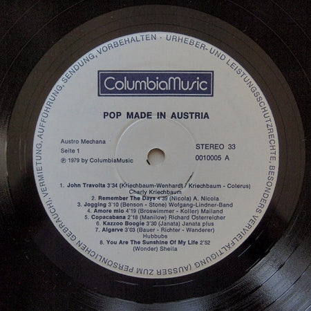 Various : Pop Made In Austria (LP, Comp)