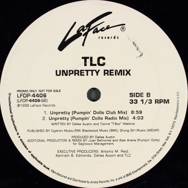 TLC : Unpretty Remix (12", Promo)