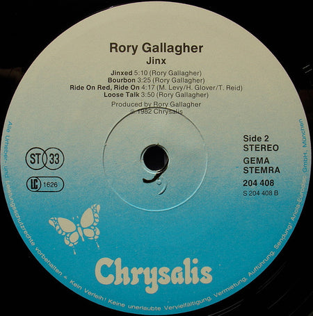 Rory Gallagher : Jinx (LP, Album)