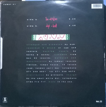 IJ & The Sound Wave : I'm Not In Love (12")