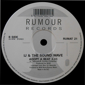 IJ & The Sound Wave : I'm Not In Love (12")