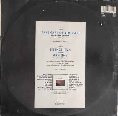 Level 42 : Take Care Of Yourself (12")