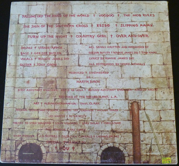 Black Sabbath : Mob Rules (LP, Album)