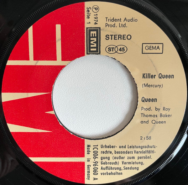 Queen : Killer Queen (7", Single, 4th)