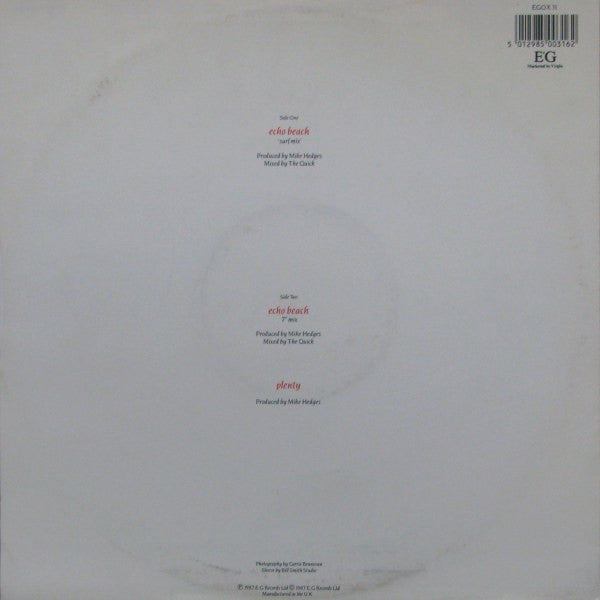 Toyah : Echo Beach (12", Single)