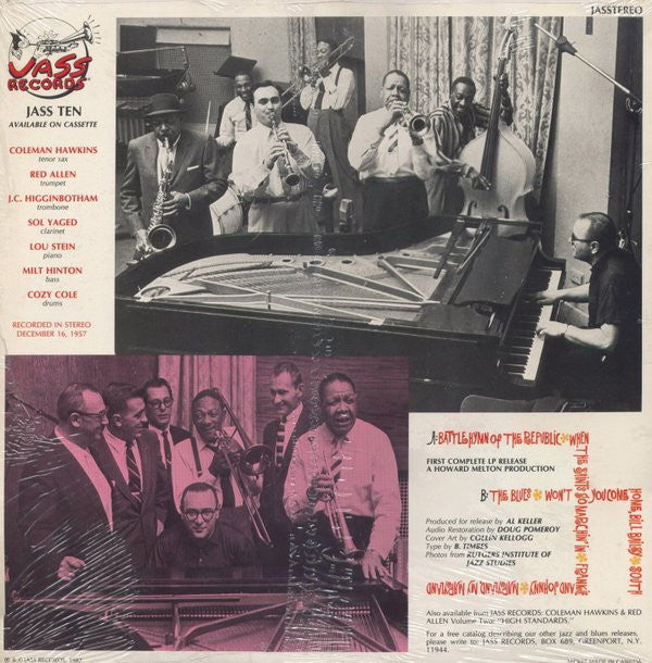 Coleman Hawkins & Henry "Red" Allen : Volume One "Warhorses" (LP, Album)