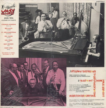 Coleman Hawkins & Henry "Red" Allen : Volume One "Warhorses" (LP, Album)