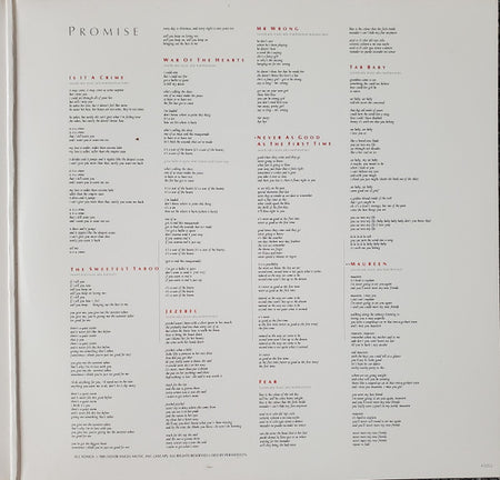 Sade : Promise (LP, Album, Pit)